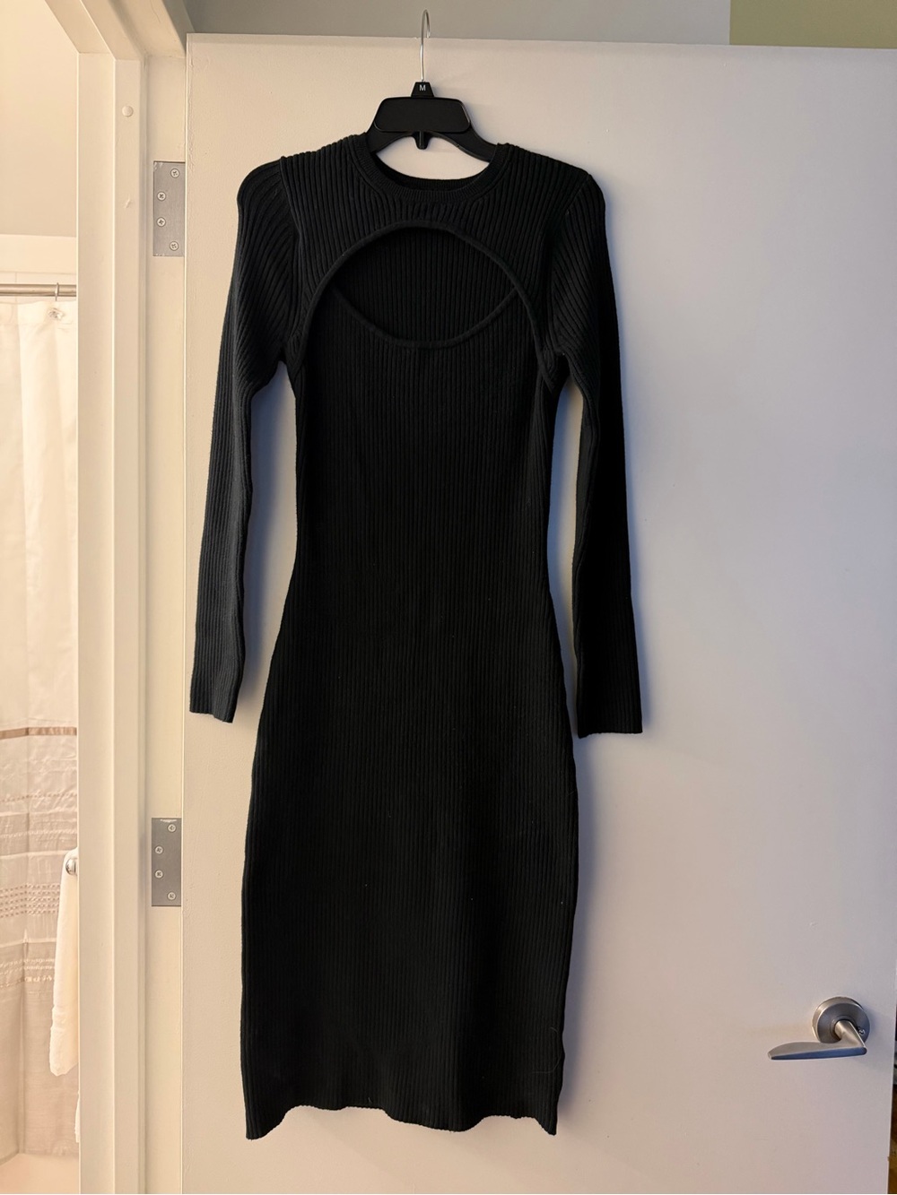 Black Midi Sweater Dress Abercrombie